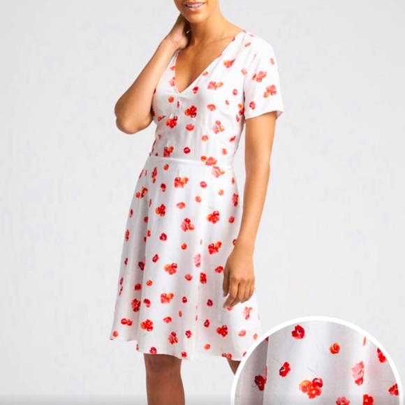 GAP Poppy Print Dress - Size 8 (runs smaller) - Picture 1 of 6